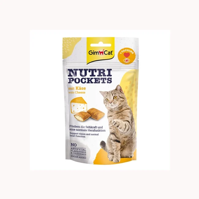 GimCat Nutri pockets Peynirli Kedi Ödülü 60 Gram