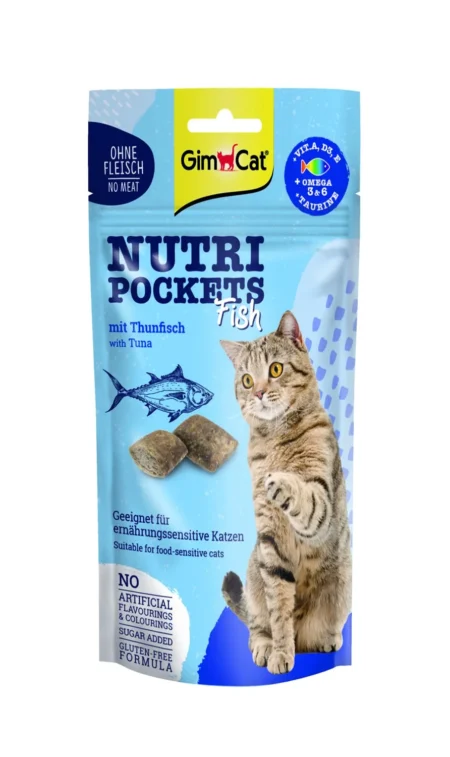 GimCat Nutripockets Fısh Wıth Salmon 60gr Ödül Maması