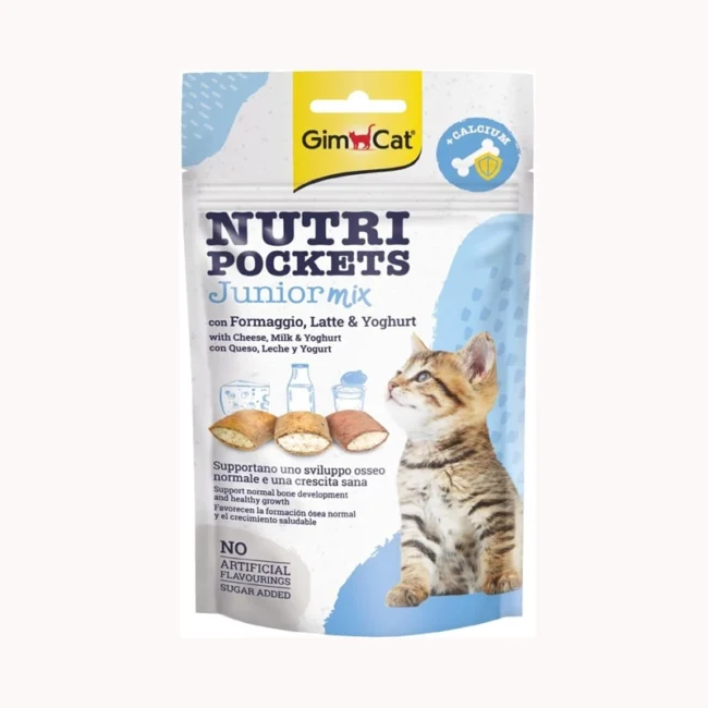 GimCat Nutripockets Kedi Ödülü Junior Mix 60 Gram