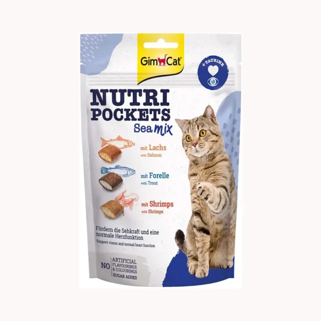 GimCat Nutri pockets Kedi Ödülü Sea Mix 150Gr